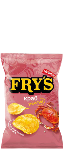 Чипсы из натурального картофеля «FRY’S» со вкусом «Краб» 30г